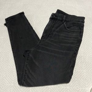 American eagle outfitters black jeans high rise’